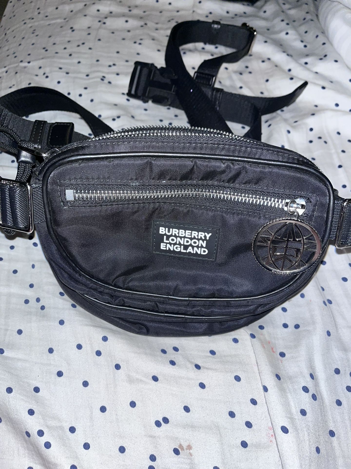 Burberry Logo Cannon Belt Pack Bag Nylon