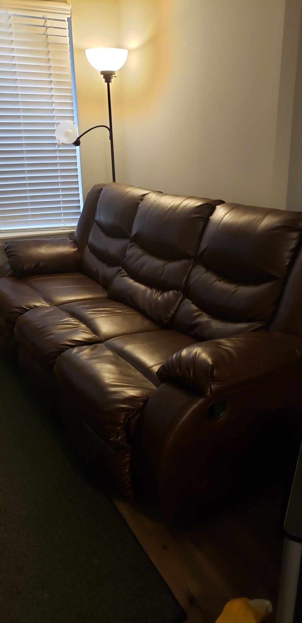 Like-new Brown Leather Couch