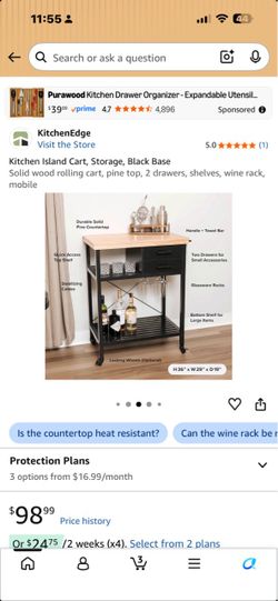 Mini bar cart .