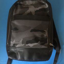 NICE Coach Mens Charles Slim Leather Camo Backpack - #F11252