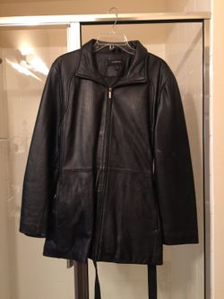 Leather jacket for woman