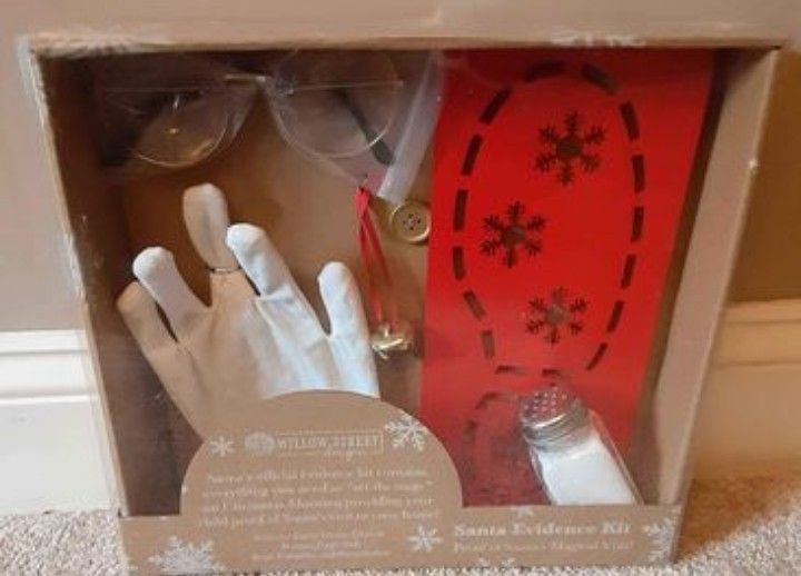 USED Willow Street Designs Santa Clause Evidence Kit - Proof of Magical Visit