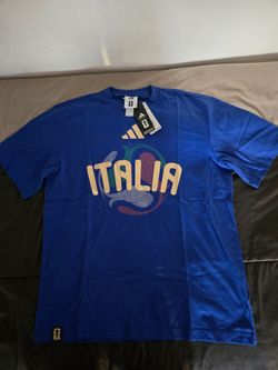Mens Adidas Italia Soccer Tshirt