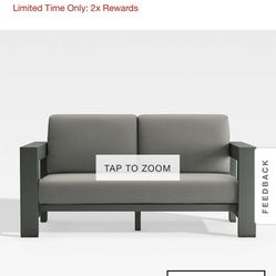Sunbrella Crate And Barrel Cushions Loveseat+cushions  