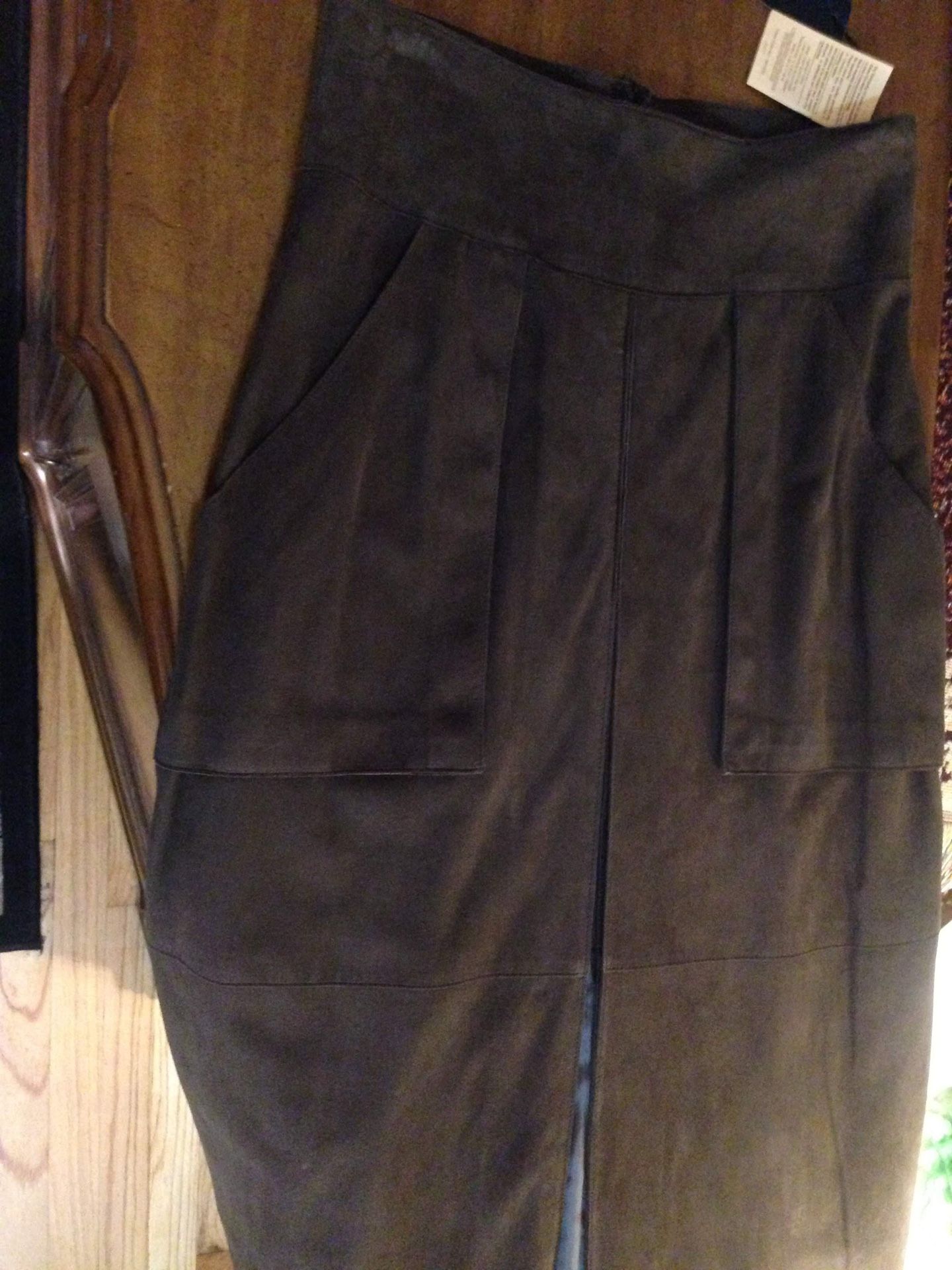 Akris Lamb Suede Skirt