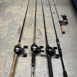 FISHING RODS AND REELS! for Sale in Ontario, CA - OfferUp
