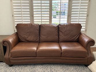Genuine leather couch