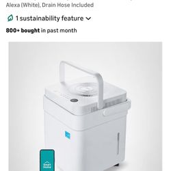 Midea Cube 50 Pint Dehumidifier for Basement and Rooms at Home for up to 4,500 Sq. Ft., Smart Control, Compatible with Alexa 