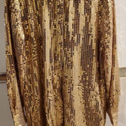 New DKNY Sequined Button-down Tunic