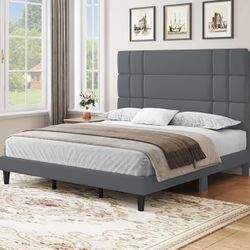 UPHOLSTERED BED FRAME KING SIZE BRAND NEW IN BOX!!!