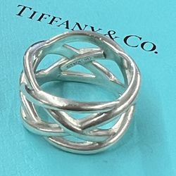 RETIRED Tiffany & Co Celtic Knot Ring Size 6