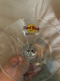 Hard Rock Cafe martini glass Niagara Falls