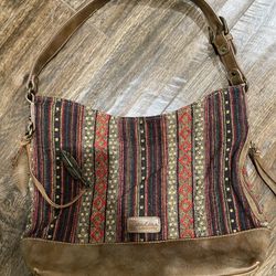 Bandana American west Multi Colored Boho Hand Bag Purse