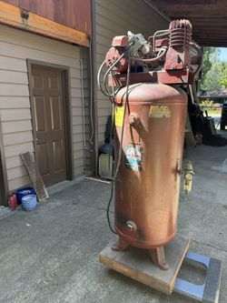 Curtis Two-Stage Vertical Air Compressor, 200 PSI Rated Tank