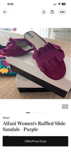 Alfani Ruffled Slide
