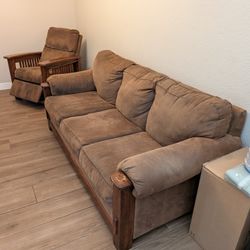 Couch and Recliner Chair Set