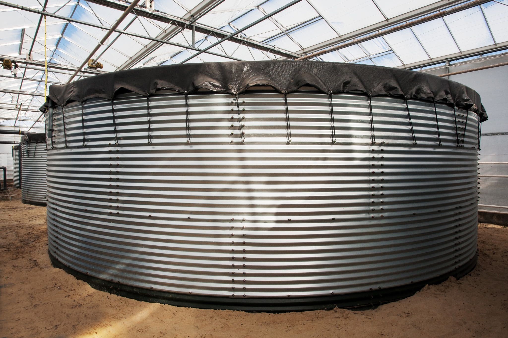 Genap Corrugated Steel Water Silo (Tank) 5,820 Gallons, 8.9ft x 12.8ft.