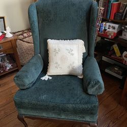 Formal Straight Back Living Room Chair