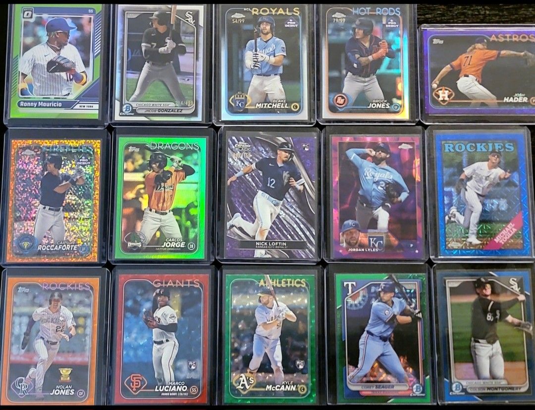 15 Topps All Numbers Rookies Vets & Prospects