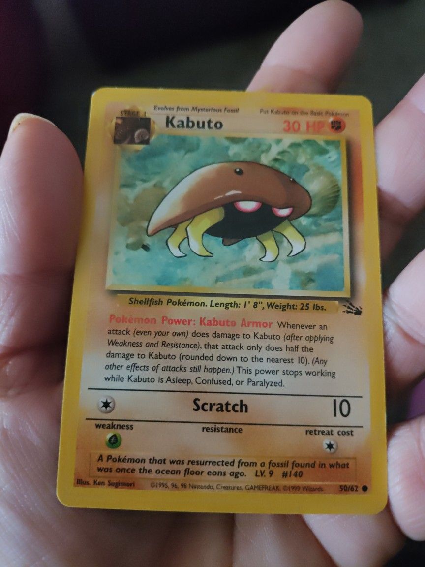 1995- KABUTO ORIGINAL- POKEMON CARD PICK UP ONLY