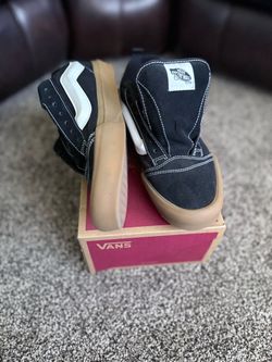 Size 11 Knu Skool Vans Sneakers Black Suede Gum Sole