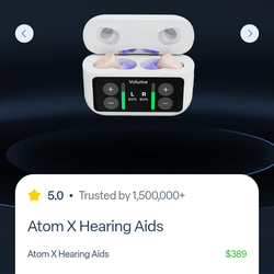 Atom x hearing aids