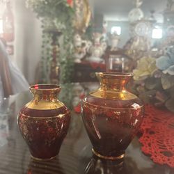 2 Small Vases 