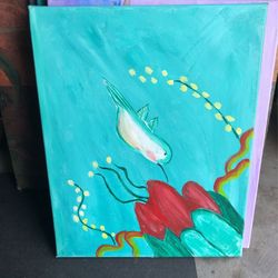 Hand Painted Artwork On Canvass