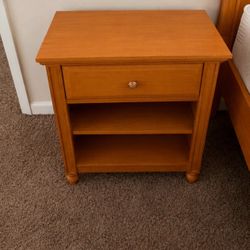 Wood Nightstand