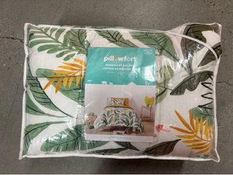 Twin Cotton Comforter Set: Botanical Garden (Pillowfort)