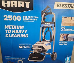 New HART 2500 PSI Electric Brushless Pressure Washer / Maquina Lavar a presion