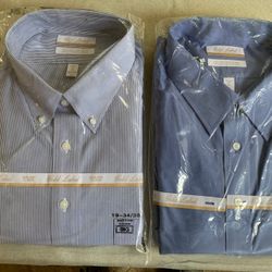 Round Tree & Yorke Men’s Long Sleeve Dress Shirts New