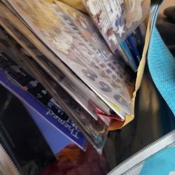 Duffel Bag Full Of Stickers For Scrapbookint Etc