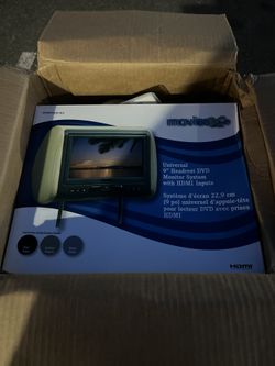 TWO VOXX Headrest Monitors and Headphones For Car