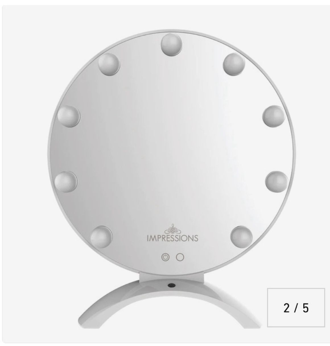 Brand New Never Opened Hollywood Soleil Duo-Tone LED Makeup Mirror with UV Gel Curing Lamp