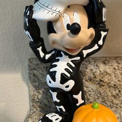 Mickey Halloween Skeleton Statues 