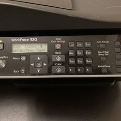 Epson Workforce 320 Printer And Fax