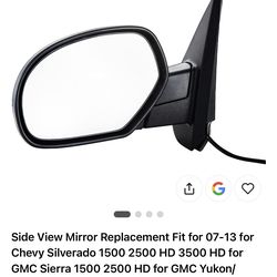 Side View Mirror Replacement Fit for 07-13 for Chevy Silverado