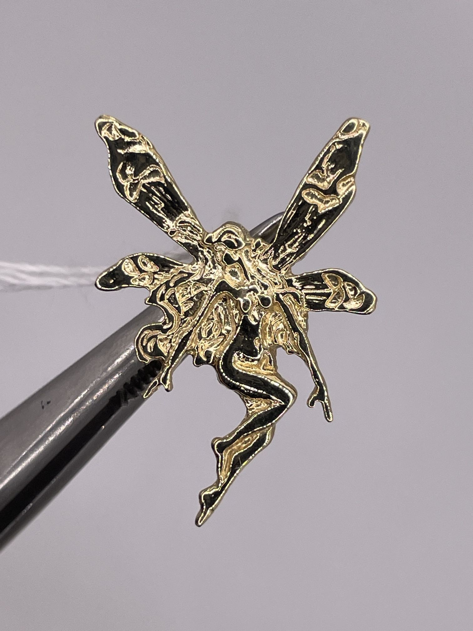 14k Fairy Pendant