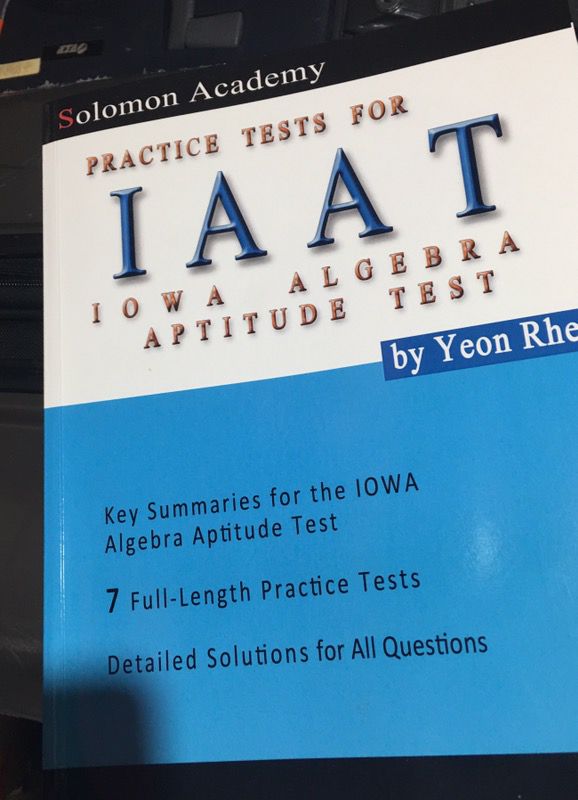 IAAT Iowa Aptitude test Algebra brand new