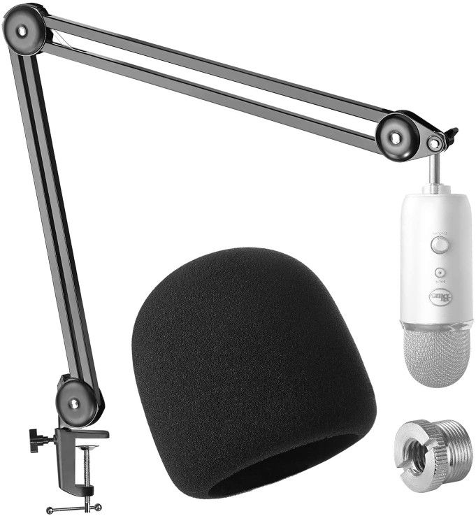 Blue Yeti Mic With Boom Arm!!!