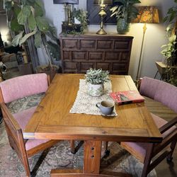 Vintage Solid Wood Dining Table