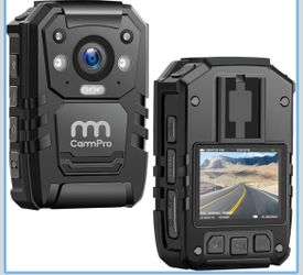 1296P HD Police Body Camera,128G Memory,CammPro I826 Premium Portable Body Camera