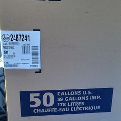 New In Box Rheem  50 Gallon Electric Water Heater