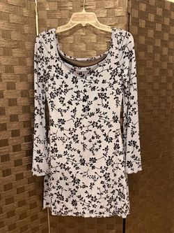 Medium blue black dress