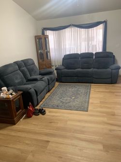 Loveseat and couch