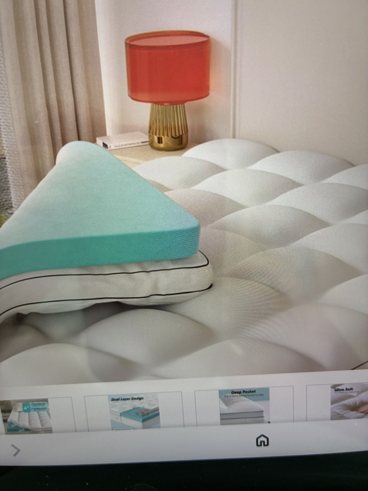Reduced 50%. Twin Gel Mattress Topper.