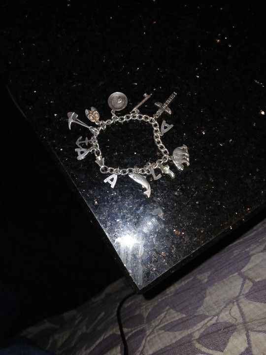 Sterling Silver Charm Braclett All Stering