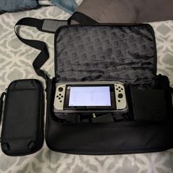  Nintendo Switch with Controllers, Dock, and Bag, 128gb SD