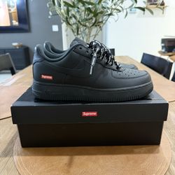 Nike Air Force 1 Low Supreme Black Sz: 8.5 Men’s